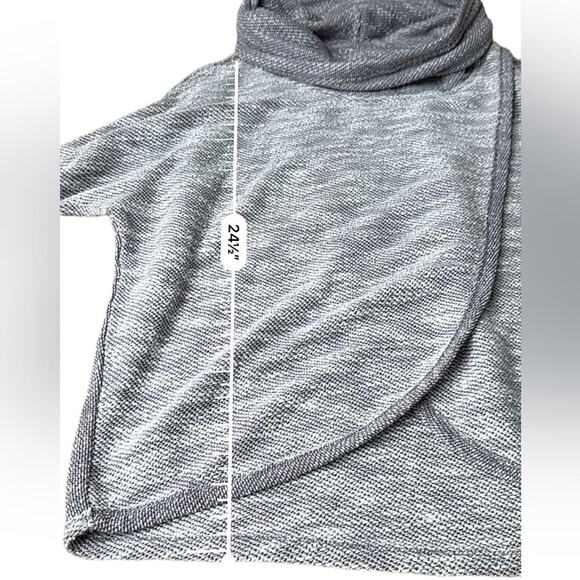 Calvin Klein Purple & Gray Crossover Knit Cowl‎ Neck Pullover Sweater Size S - Picture 10 of 10